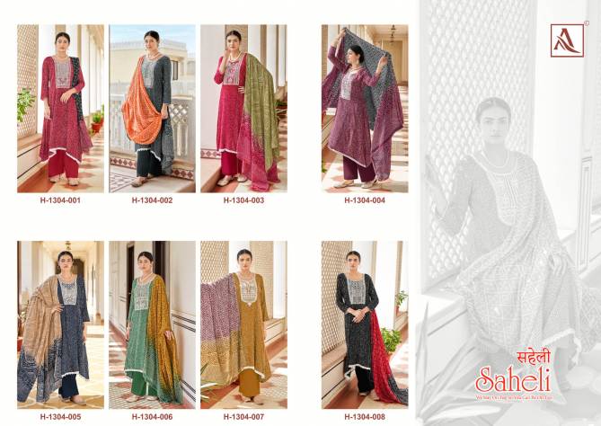 Saheli By Alok Suits Heavy Bandhani Printed Dress Material Wholesale Price In Surat